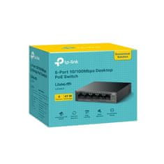 TP-Link Stikalo LS105LP 1x LAN, 4x LAN s PoE, 41W