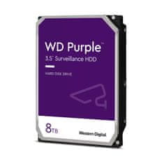 WD Purple/8TB/HDD/3,5"/SATA/5400 vrtljajev na minuto/3R