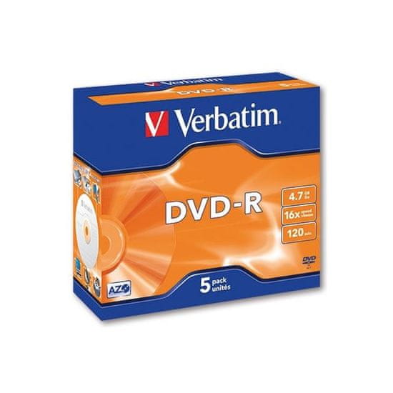 DVD-R Verbatim, standardna škatla 5 kosov