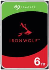 Seagate IronWolf 6TB HDD / ST6000VN006 / Notranji 3,5" / 5400 vrt/min / SATA 6Gb/s /256 MB