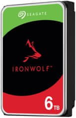 Seagate IronWolf 6TB HDD / ST6000VN006 / Notranji 3,5" / 5400 vrt/min / SATA 6Gb/s /256 MB