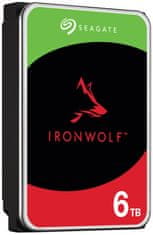 Seagate IronWolf 6TB HDD / ST6000VN006 / Notranji 3,5" / 5400 vrt/min / SATA 6Gb/s /256 MB