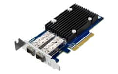 Qnap QXG-10G2SF-X710 - dvopriključna omrežna razširitvena kartica SFP+ 10GbE; nizkoprofilna zasnova; PCIe Gen3 x8