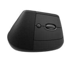 Logitech Lift For Business/Ergonomic/Optical/Right-handed/4,000 DPI/USB+BT/Graphite