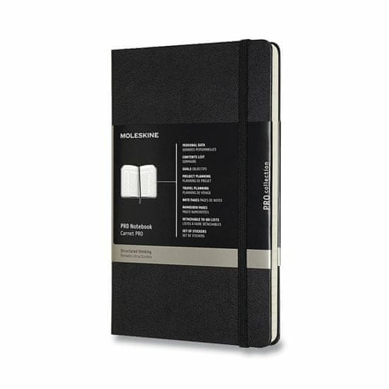 Moleskine Zapisnik Professional - trde platnice L, črna