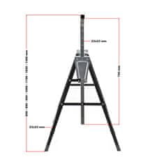 Wiltec 2x Nastavljiva Gradbena Koza - mizarska stolica