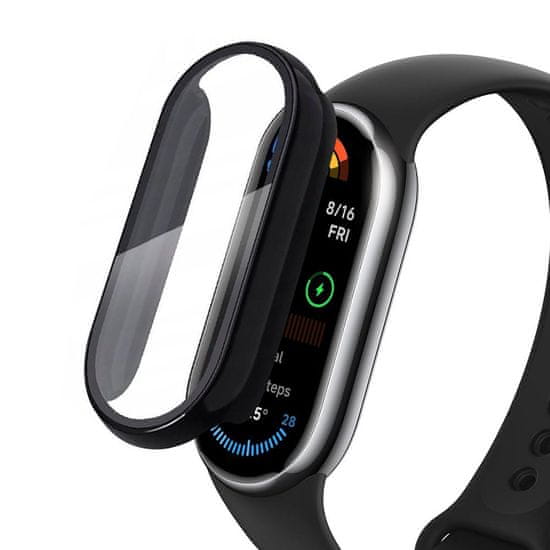 Tech-protect Defense 360 ovitek z zaščitnim steklom za Xiaomi Smart Band 9, črna