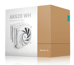 DEEPCOOL AK620 hladilnik za procesor, 2× 120 mm, bel