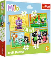 Trefl Puzzle Milo 4v1 (12,15,20,24 kosov)