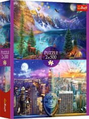 Trefl Puzzle Journey to America 2x500 kosov