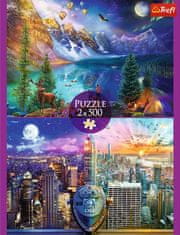 Trefl Puzzle Journey to America 2x500 kosov