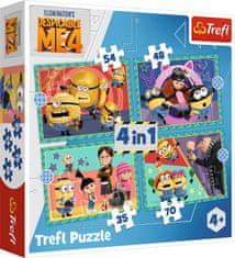 Trefl Puzzle Me, the villain 4: Madness Mimoni 4 v 1 (35,48,54,70 kosov)