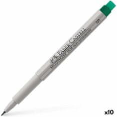 Faber-Castell Flomastri Faber-Castell Multimark 1524 Zelena (10 kosov)