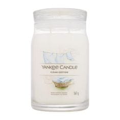 Yankee Candle Signature Clean Cotton 567 g dišeča svečka