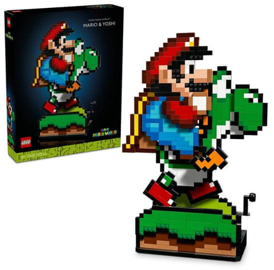 LEGO Super Mario svet™: Mario in Yoshi, zbirateljski komplet Nintendo® za odrasle (71438)