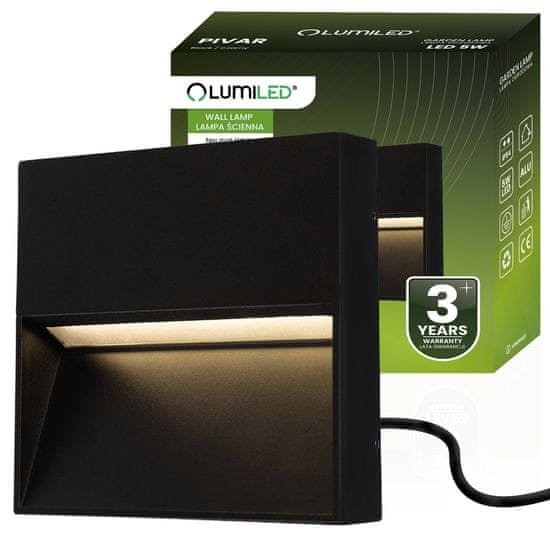 LUMILED Vrtna svetilka LED 5W zunanja stenska PIVAR IP54