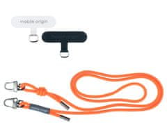 Mobile-origin Lanyard rope 6 mm, Orange, 82 - 163cm