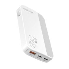 Mobile-origin 65W GaN III Slim Charger dual USB-C, Single USB-A white