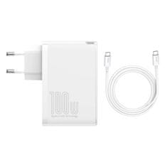 BASEUS Potovalni polnilnik Baseus GaN2 Pro Quick 2x USB + 2x USB-C, 100 W, EU (bela)