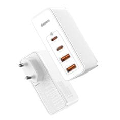 BASEUS Potovalni polnilnik Baseus GaN2 Pro Quick 2x USB + 2x USB-C, 100 W, EU (bela)