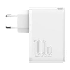 BASEUS Potovalni polnilnik Baseus GaN2 Pro Quick 2x USB + 2x USB-C, 100 W, EU (bela)