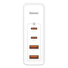 BASEUS Potovalni polnilnik Baseus GaN2 Pro Quick 2x USB + 2x USB-C, 100 W, EU (bela)