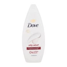 Dove Silky Velvet Shower Gel gel za prhanje z nežnim pudrastim vonjem 250 ml za ženske