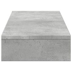 Vidaxl Stojalo za zaslon betonsko siva 100x27x10 cm inženirski les