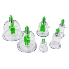 Cupping Therapy vakuumske banke 12ks, roza