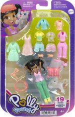 Polly Pocket Mattel Lutka za sprostitev doma s hišnim ljubljenčkom (HKV92)