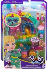 Polly Pocket Mattel Zabava za rojstni dan za kužka v kompaktni obliki (HKV30)