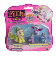 Alltoys Figurice družine Filly Stars 1+3ks 4 vrste na kartici 18x17cm