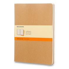 Beležnice Moleskine Cahier XL, linirane, 3 kosi, karton