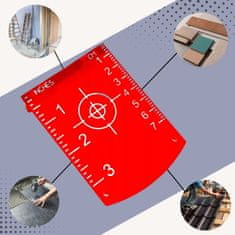 HIKEY Magnetna tarča za rdeče laserske nivelirje 10cm