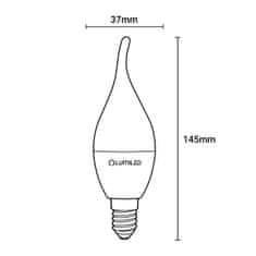 LUMILED 6x LED žarnica E14 BA35 5W = 40W 470lm 4000K Nevtralno bela 180°