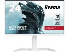 iiyama G-Master Red Eagle gaming monitor GB2470HSU-W5 23,8" bel, nastavljiv po višini, Full HD, 165Hz, 0,8ms, FreeSync, HDMI, Display Port, USB Hub