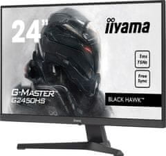 iiyama G-Master Black Hawk gaming monitor G2450HS-B1 23,8" Črna, VA, 75Hz, 1ms, FreeSync, HDMI, Display Portquot