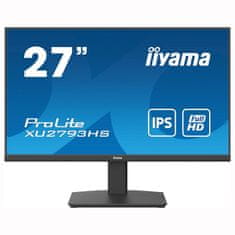 iiyama Monitor ProLite XU2793HS-B6, 3-stranski brez robov, IPS, HDMI, DisplayPort, brez utripanja in reduktor modre svetlobe