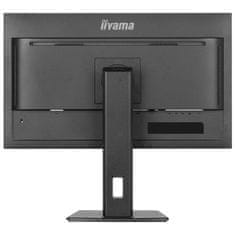 iiyama Monitor ProLite XUB2797QSN-B1 27" IPS, WQHD, priključek USB-C in RJ45 (LAN), ultra tanek okvir, HDMI, Display Port, nastavljiv po višini