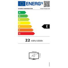 iiyama Monitor ProLite XU2793QSU-B6, 3-stranski brez robov, IPS, ločljivost WQHD, HDMI, DisplayPort, brez utripanja in reduktor modre svetlobe, 100 Hz, zvezdišče USB