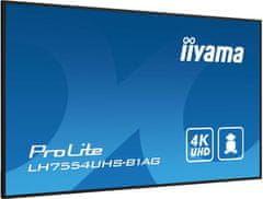 iiyama 75" ProLite LH7554UHS-B1AG IPS LED, monitor