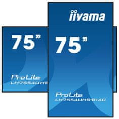 iiyama 75" ProLite LH7554UHS-B1AG IPS LED, monitor