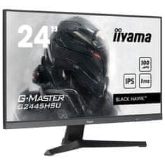 iiyama G-Master Black Hawk gaming monitor G2445HSU-B1 24" Črna, IPS, 100Hz, 1ms, FreeSync, HDMI, Display Port, USB Hub