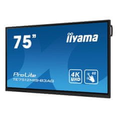 iiyama ProLite TE7512MIS-B3AG 75'' interaktivni 4K UHD zaslon na dotik, iiWare 10 z Androidom 11, Wifi, aplikacija Eshare