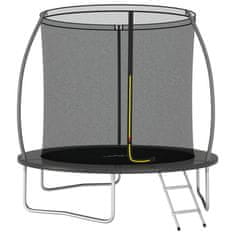 Vidaxl Trampolin komplet okrogel 244x55 cm 100 kg