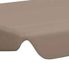 Vidaxl Streha za vrtno gugalnico taupe 188/168x145/110 cm