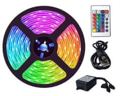 Cappa RGB LED trak 1,5 m na USB - 31 LED / m, napajanje + daljinski upravljalnik