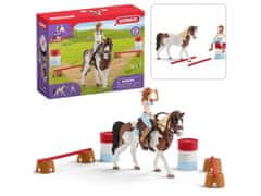 Schleich SLH42441 Schleich Horse Club - Hannah western jahalni komplet, otroške figurice 5+ 