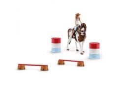 Schleich SLH42441 Schleich Horse Club - Hannah western jahalni komplet, otroške figurice 5+ 