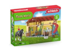 Schleich SLH42485 Schleich Farm World - Hlev za konje z opremo 3+ 